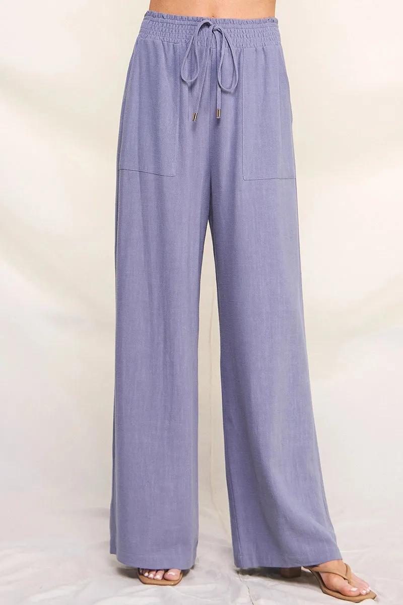 Leesa Linen Wide Leg Pants