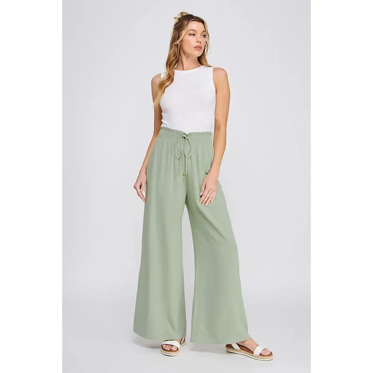 Leesa Linen Wide Leg Pants