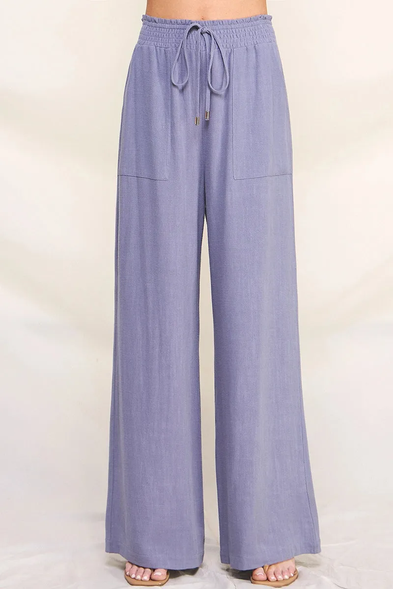 Leesa Linen Wide Leg Pants