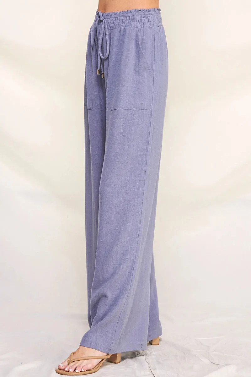 Leesa Linen Wide Leg Pants