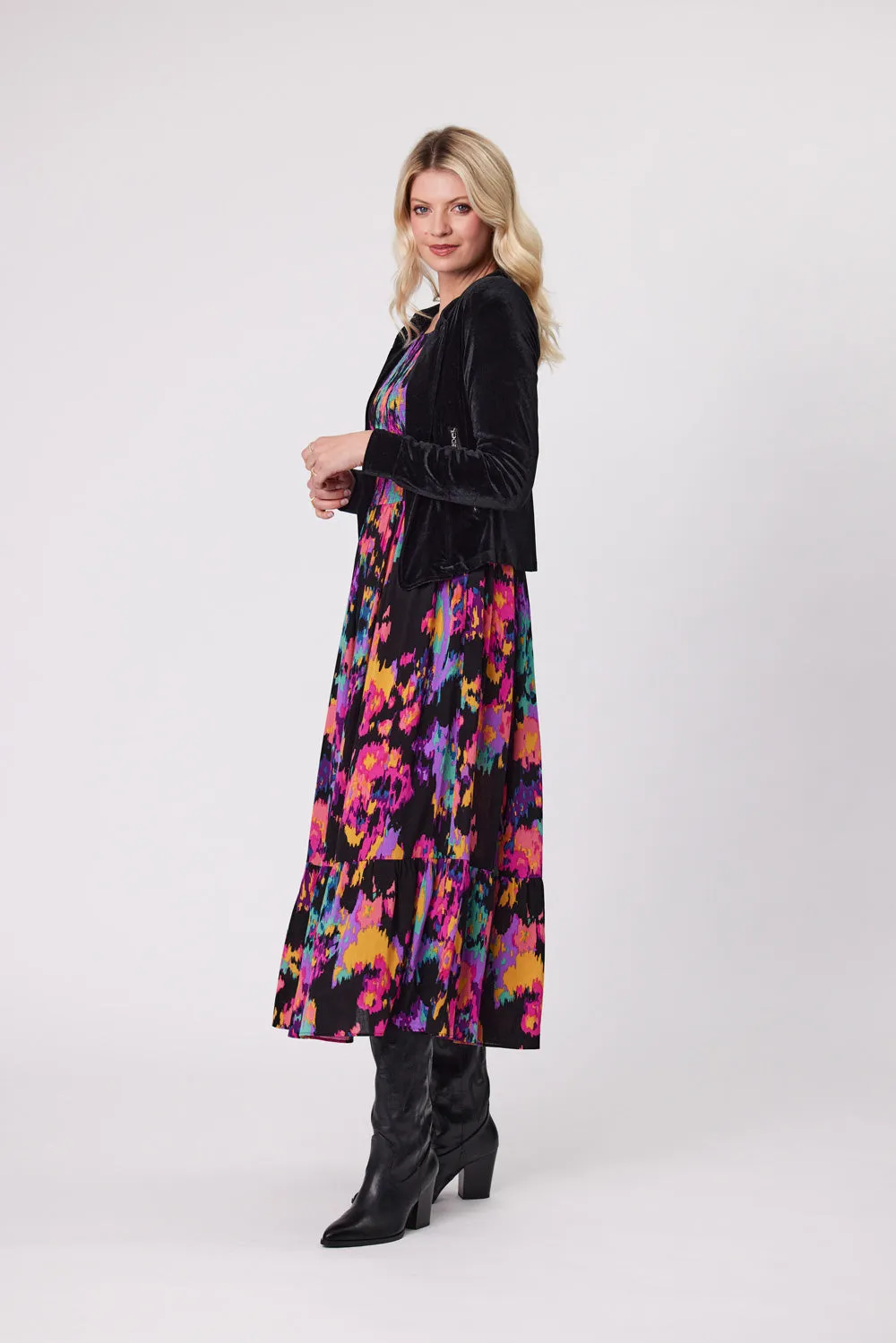 Lemon Tree Mika Velvet Jacket - Black