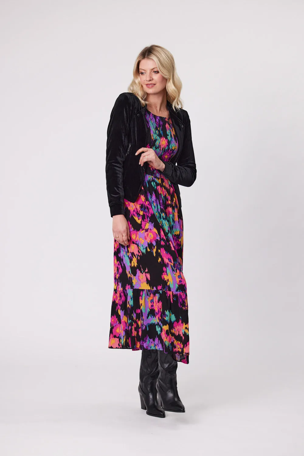 Lemon Tree Mika Velvet Jacket - Black