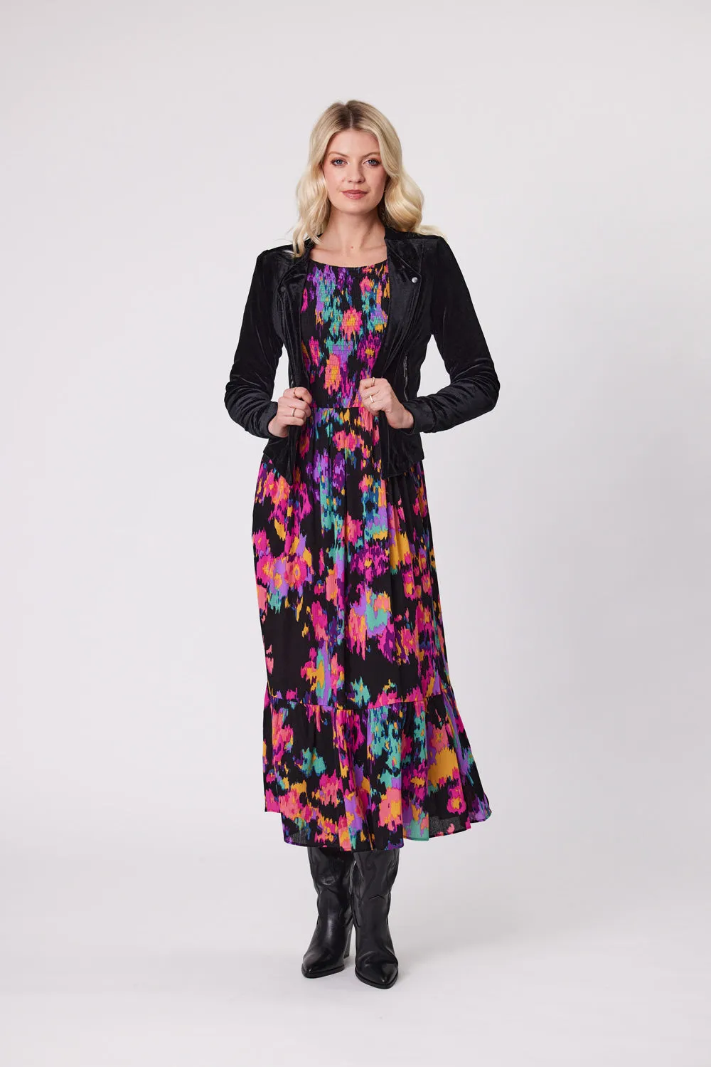 Lemon Tree Mika Velvet Jacket - Black