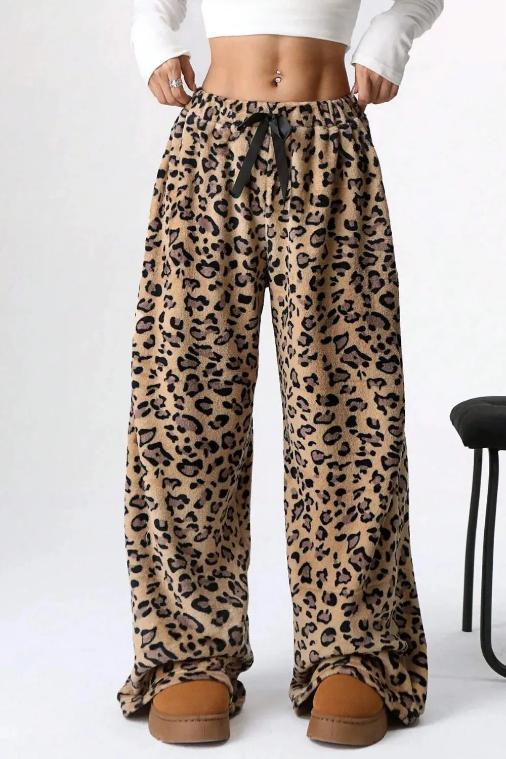 Leopard Wide Leg Pants for Effortless Chic Style