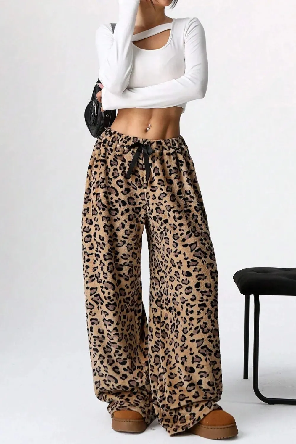 Leopard Wide Leg Pants for Effortless Chic Style