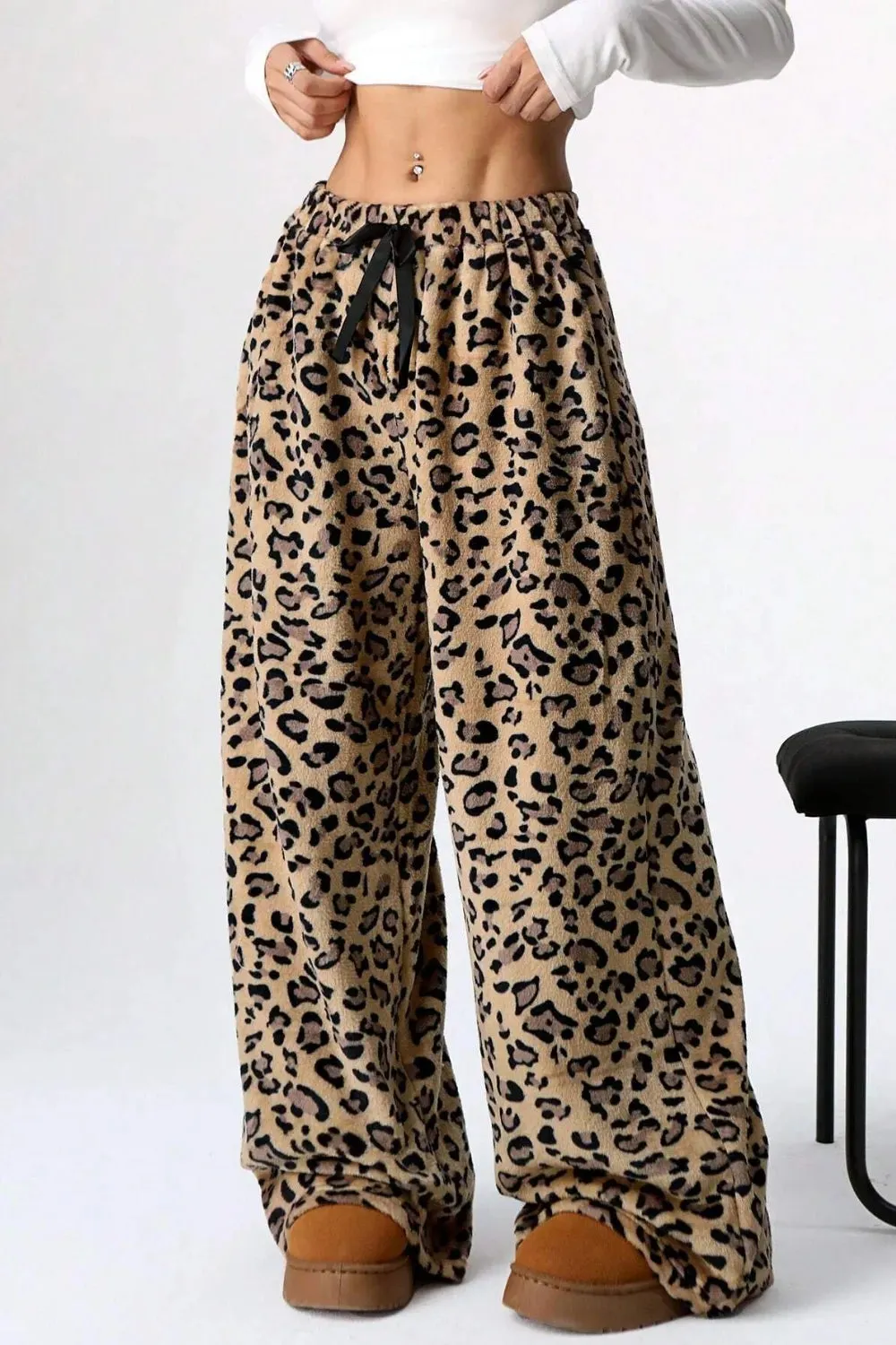 Leopard Wide Leg Pants for Effortless Chic Style