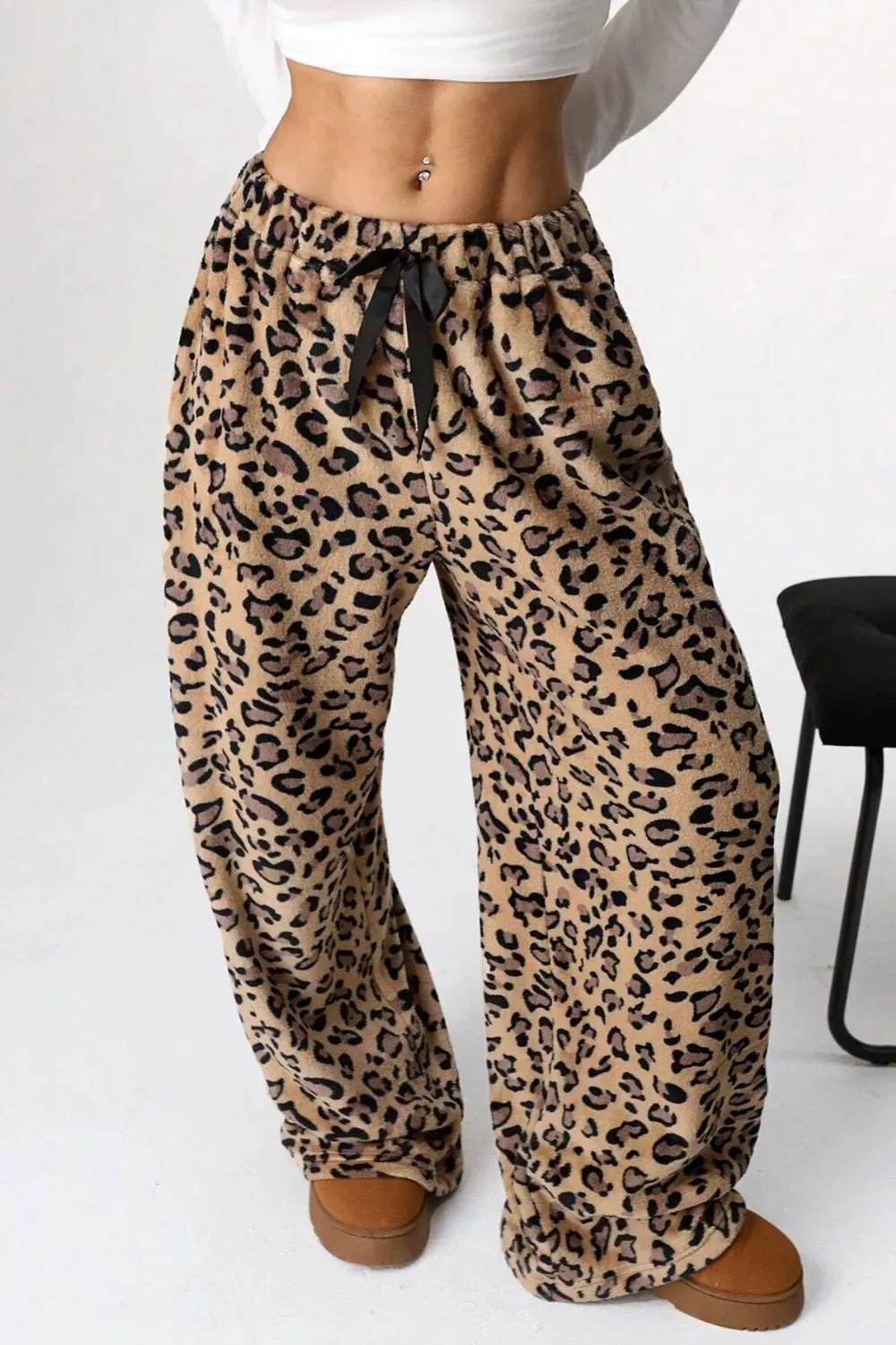 Leopard Wide Leg Pants for Effortless Chic Style