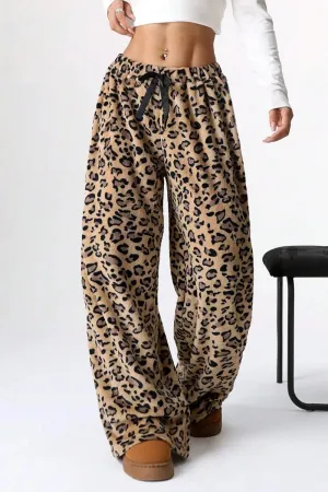 Leopard Wide Leg Pants for Effortless Chic Style