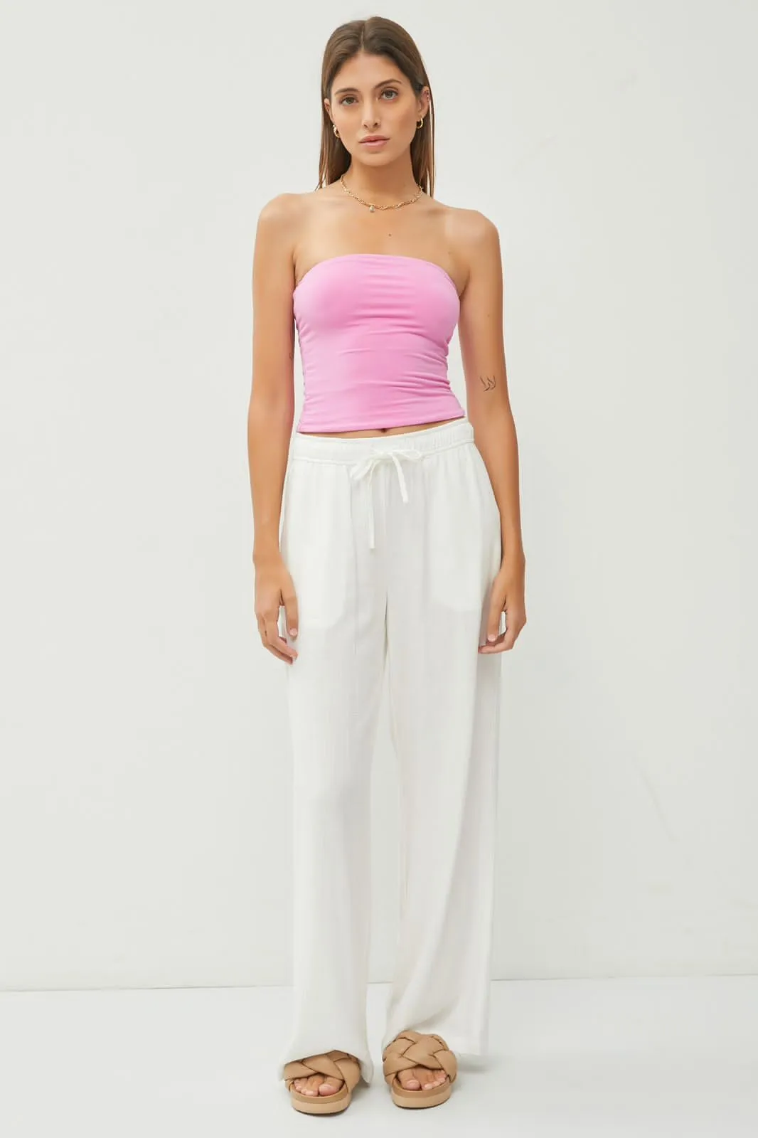 Linen Season Wide Leg Pants