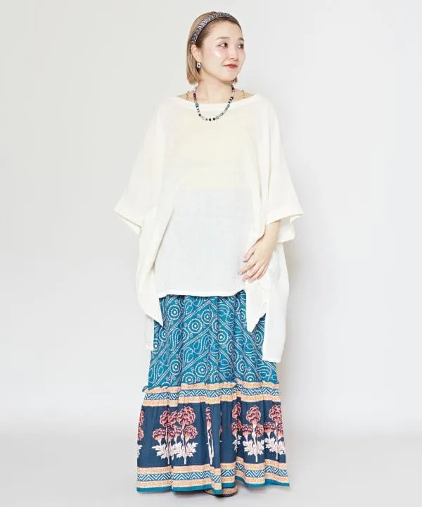 Long Tiered Skirt