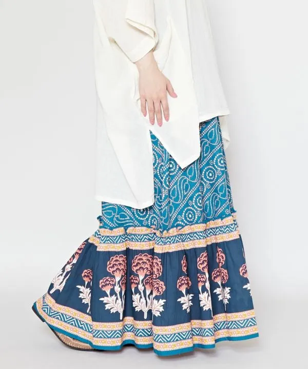 Long Tiered Skirt