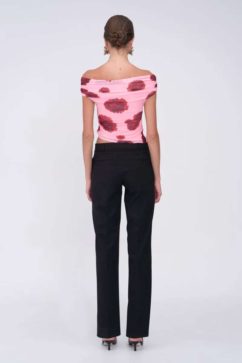 Luca Mesh Off Shoulder Top