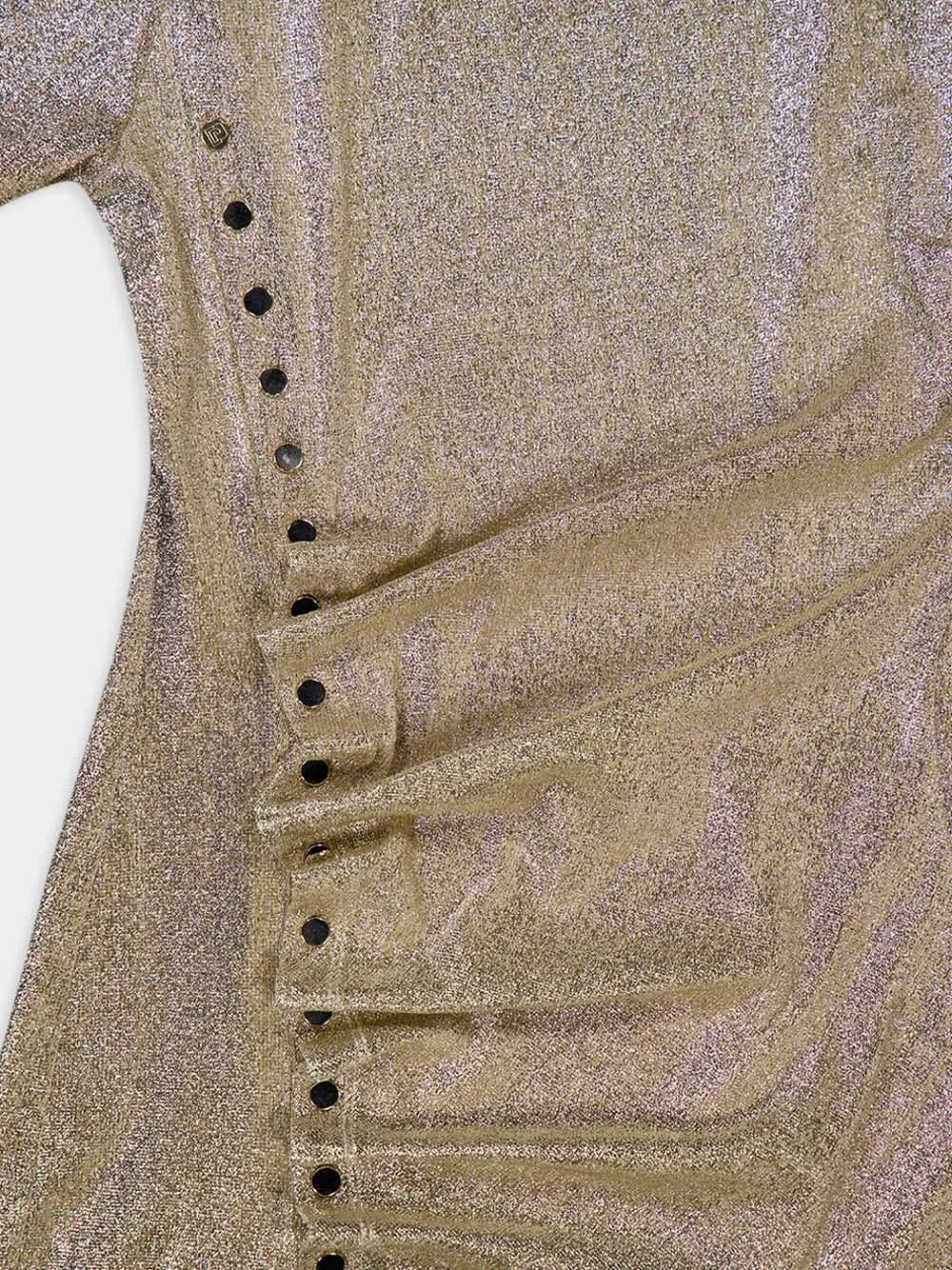 Lurex Asymmetrically Midi Dress