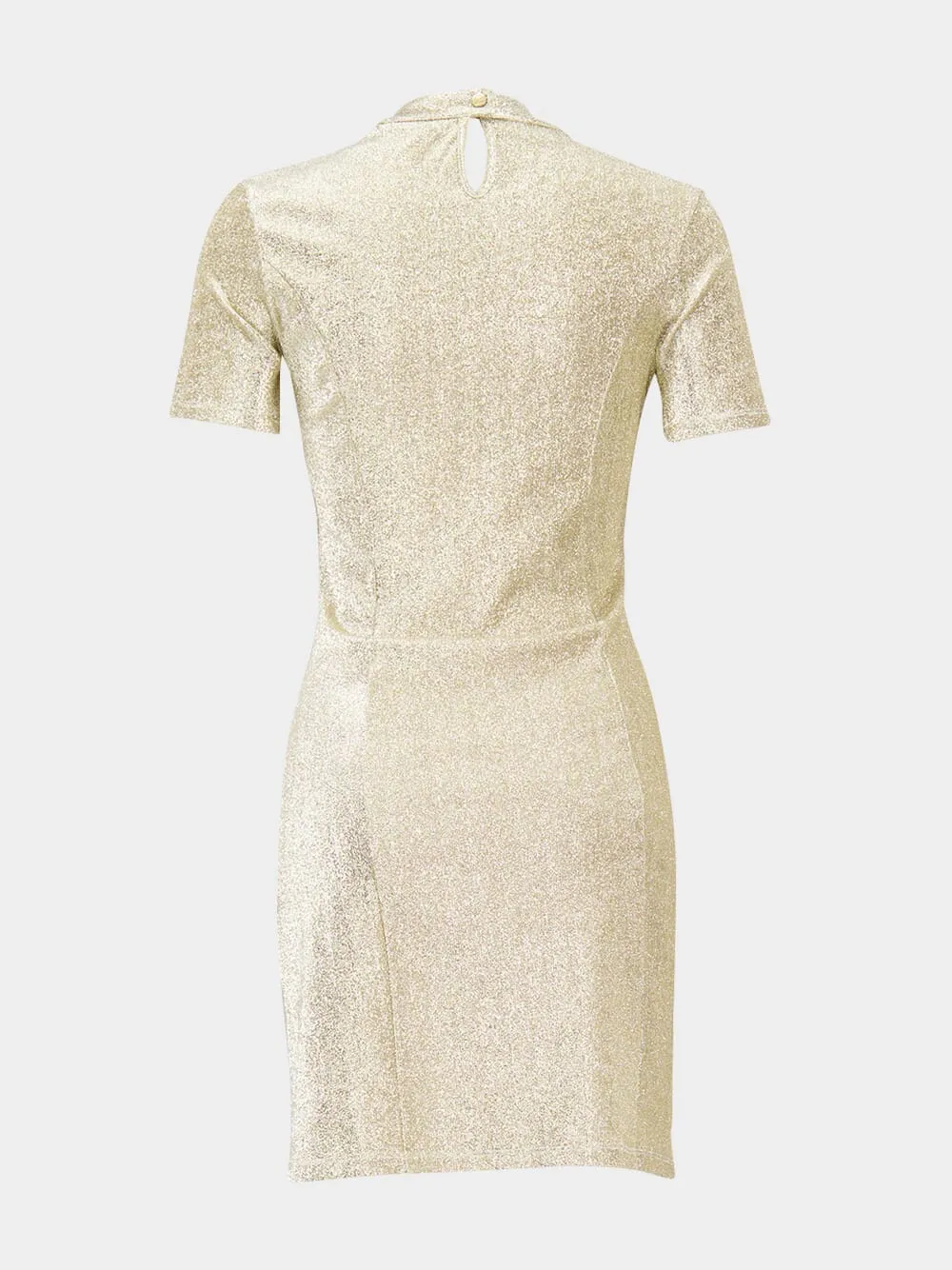 Lurex Asymmetrically Midi Dress