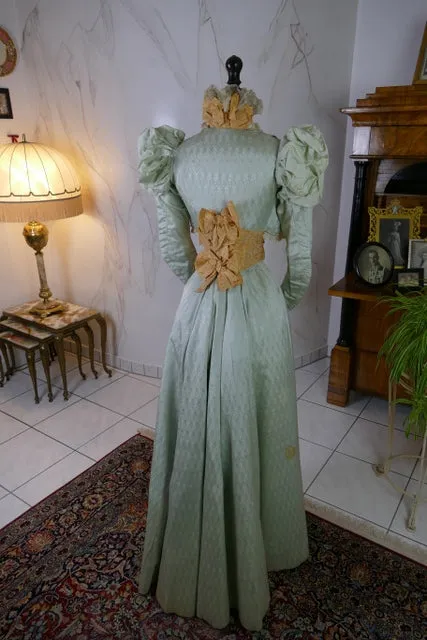 MARIE ROBEL Promenade Gown, Dresden,ca. 1898