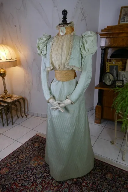MARIE ROBEL Promenade Gown, Dresden,ca. 1898