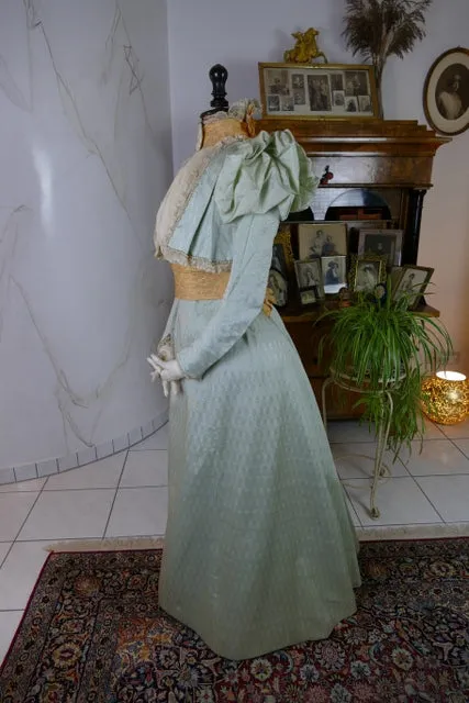 MARIE ROBEL Promenade Gown, Dresden,ca. 1898