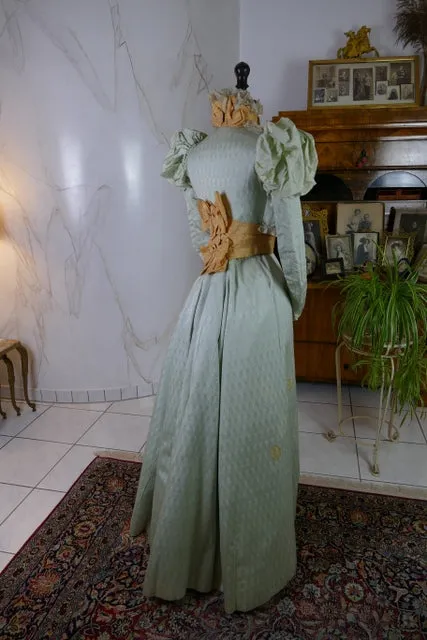 MARIE ROBEL Promenade Gown, Dresden,ca. 1898