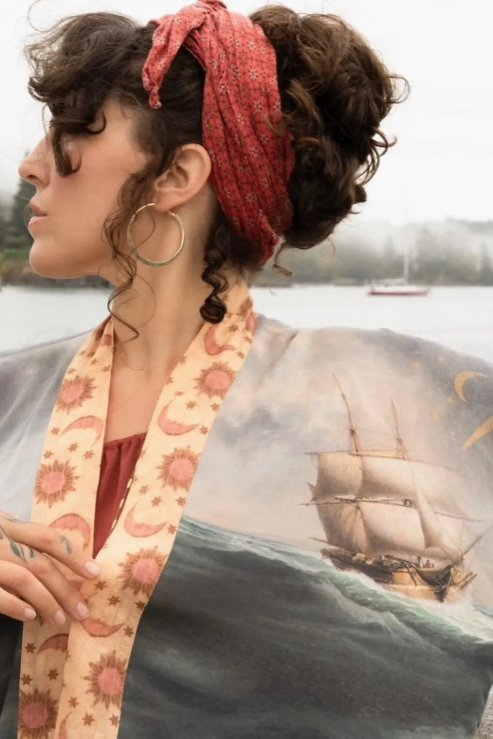 MARKET OF STARS HOLD FAST PIXIE BAMBOO CROPPED KIMONO