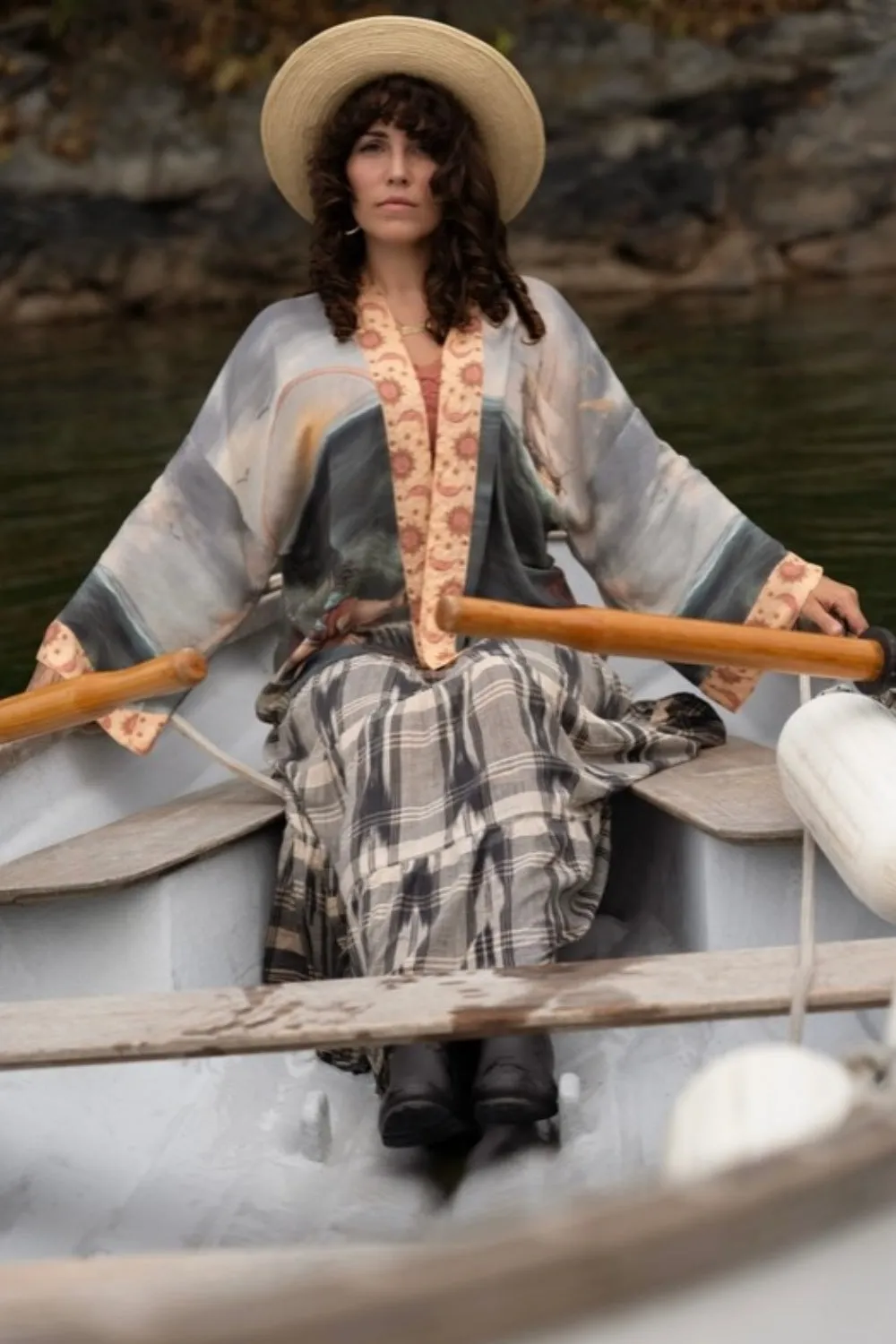 MARKET OF STARS HOLD FAST PIXIE BAMBOO CROPPED KIMONO