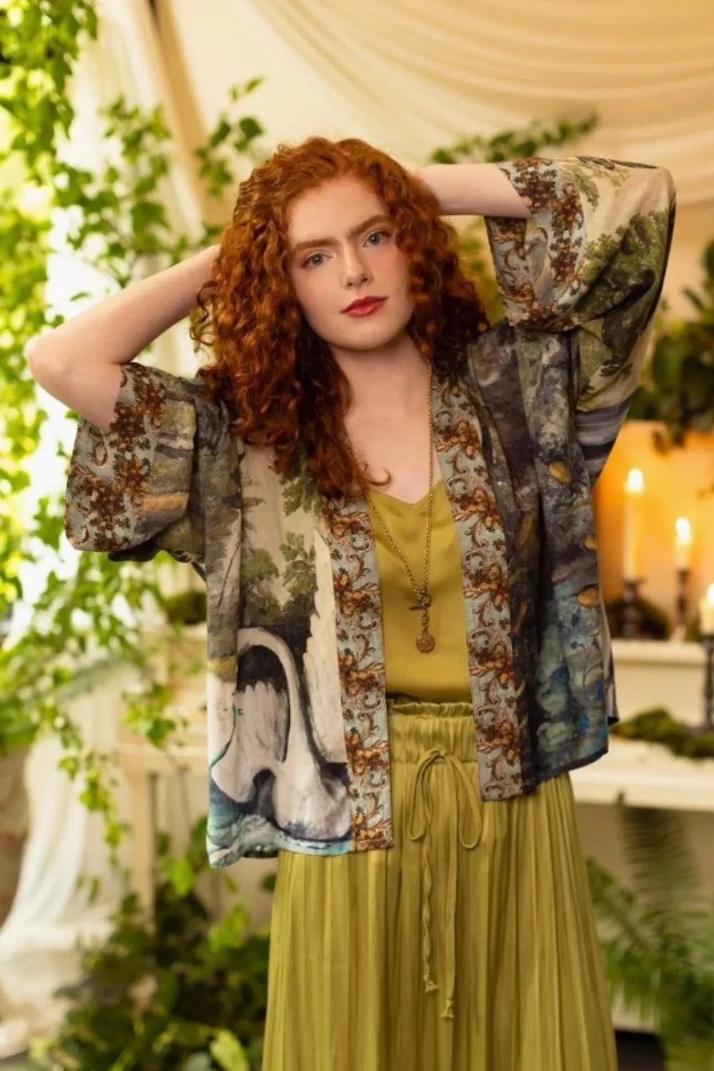 MARKET OF STARS THEATRE OF DREAMS CROPPED BAMBOO KIMONO