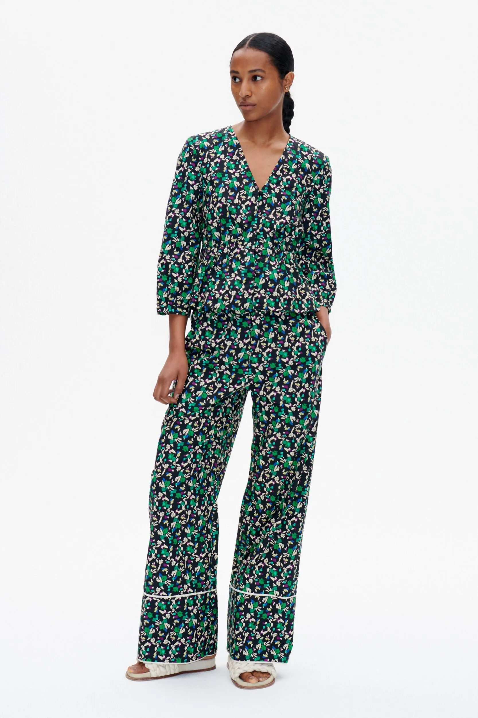 Mayzie Blouse Black Dandy Flower