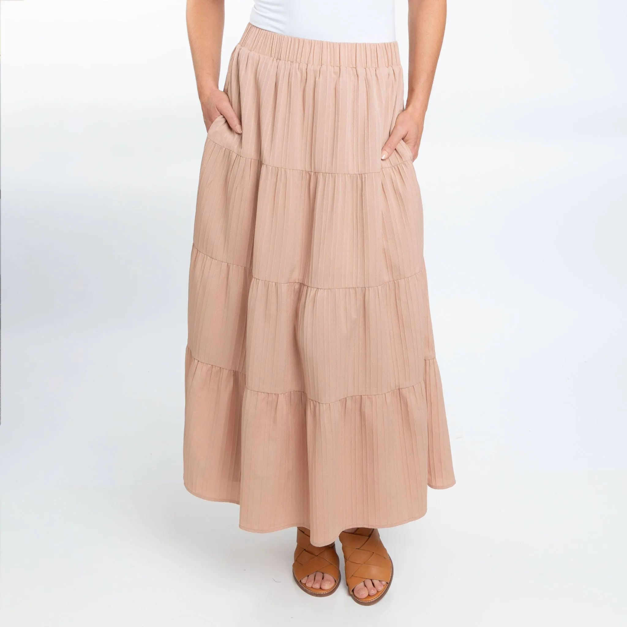 McKay Tiered Maxi Skirt