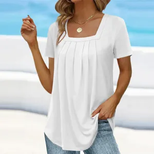 MINDY™ - Elegant Pleated Blouse