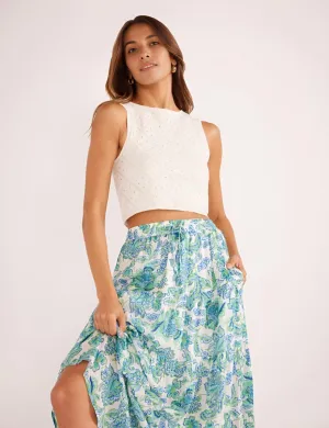 MINKPINK - Alessia Tiered Maxi Skirt (Final Sale)