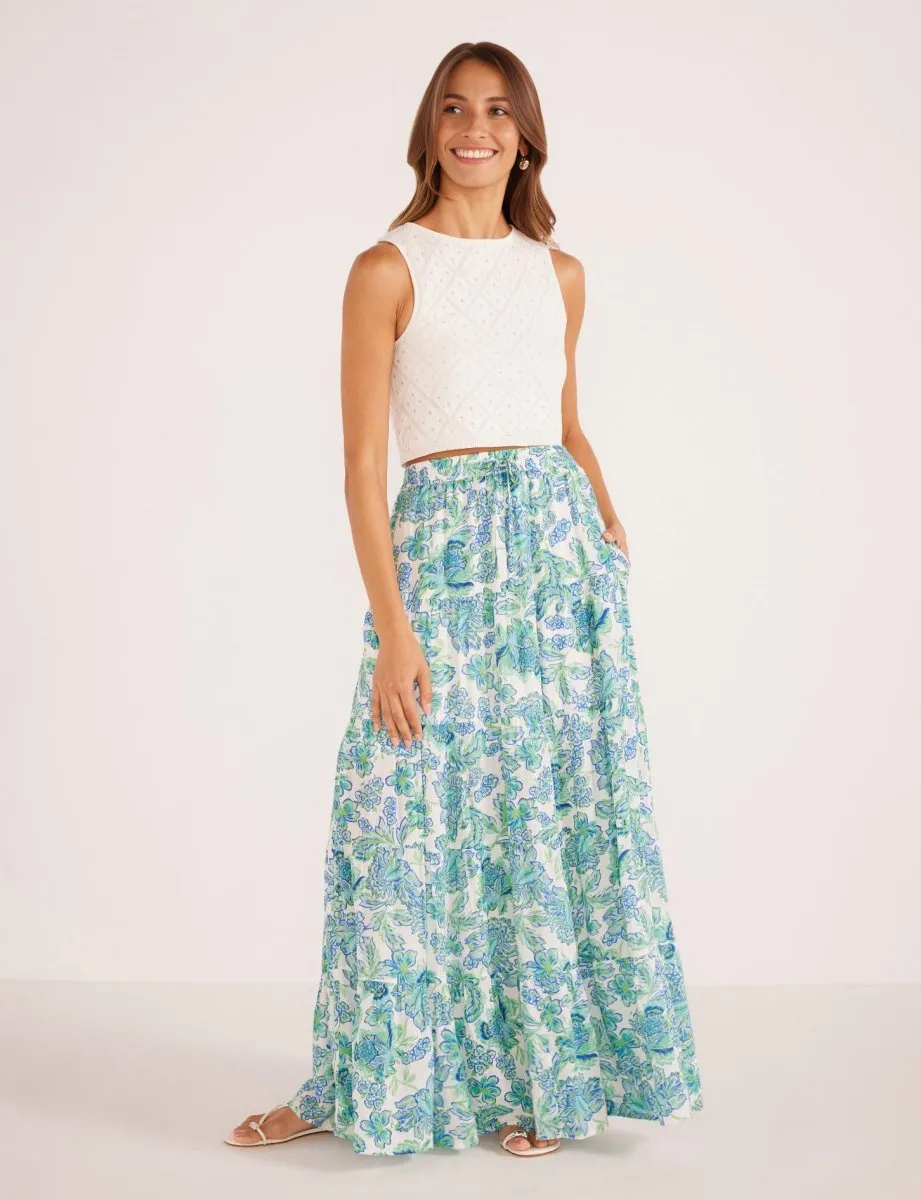 MINKPINK - Alessia Tiered Maxi Skirt (Final Sale)