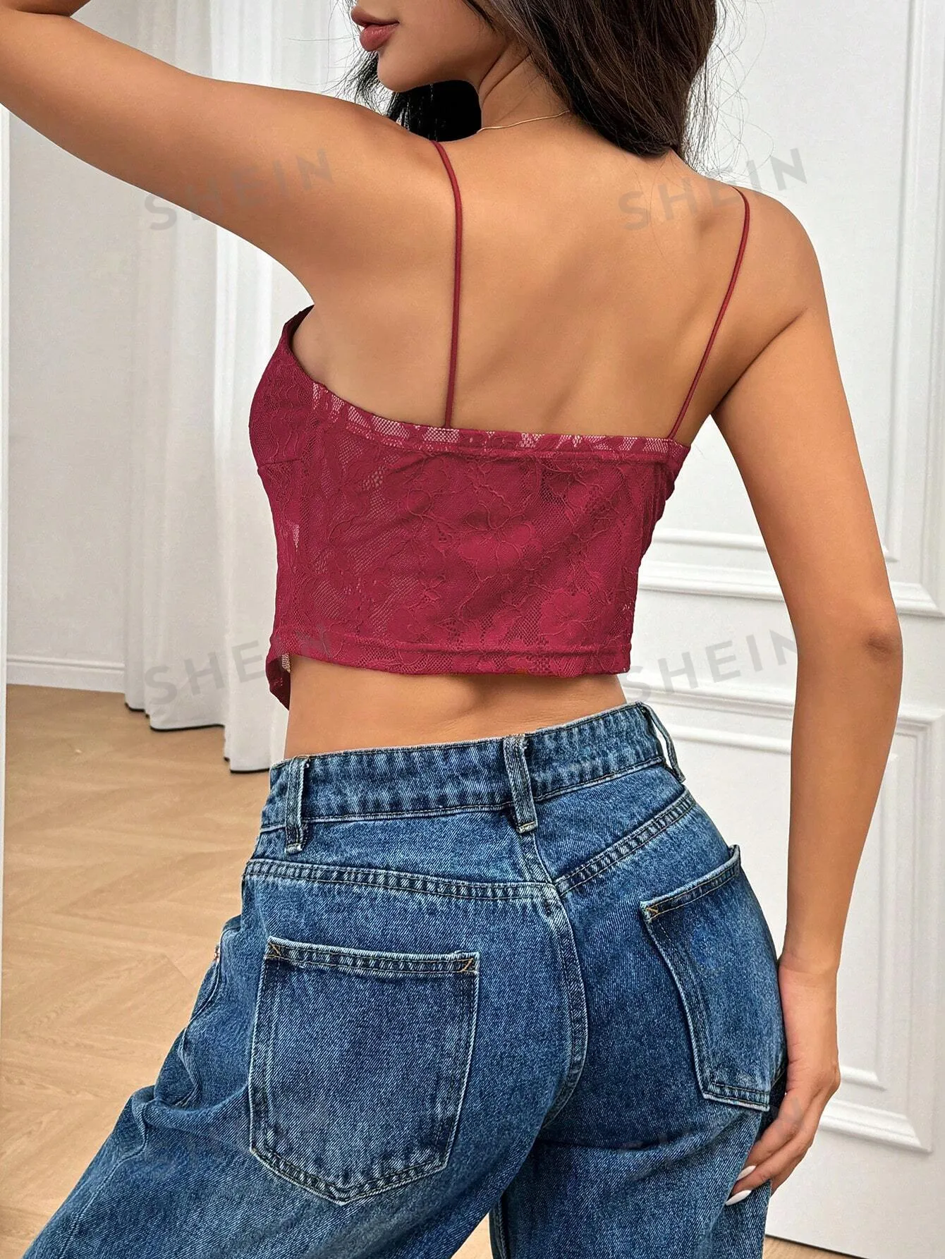 MOOSTA Sexy Lace Bowknot Tank Top