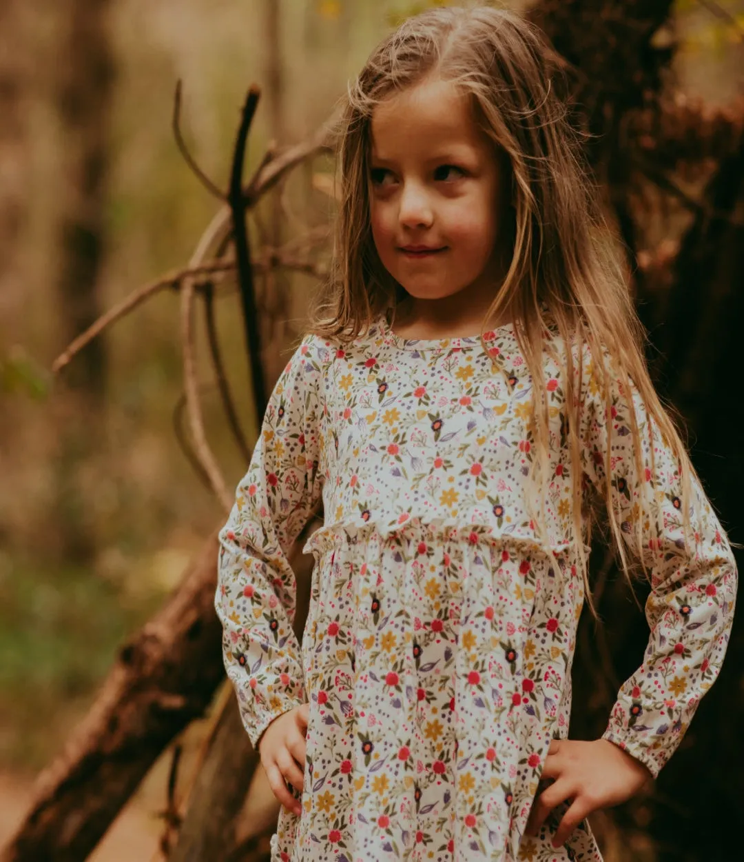 Multicoloured Floral Print Dress