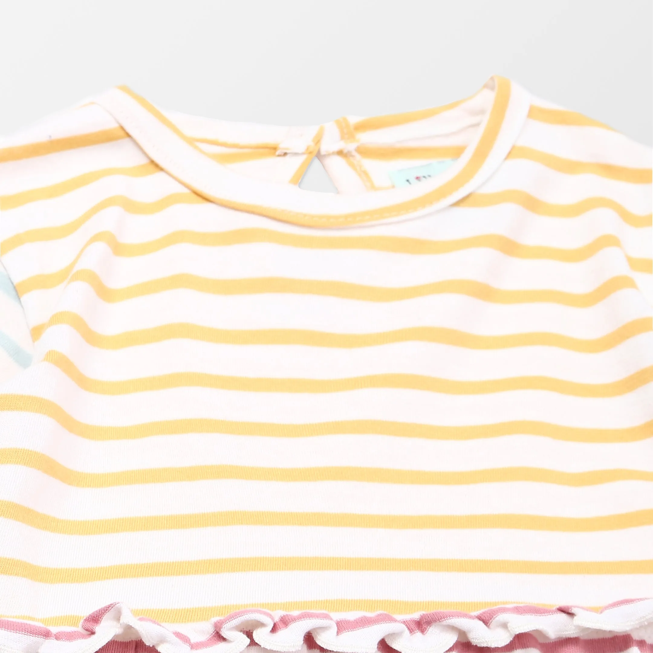 Multicoloured Stripe Print Dress