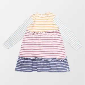 Multicoloured Stripe Print Dress