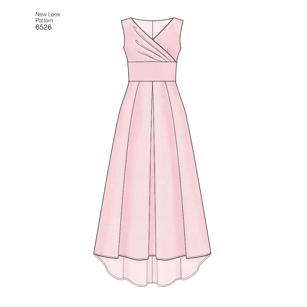 Newlook Pattern 6526 Women's Dress With Bodice Variations