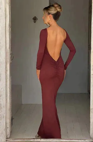 Nikki - maxi dress with low back