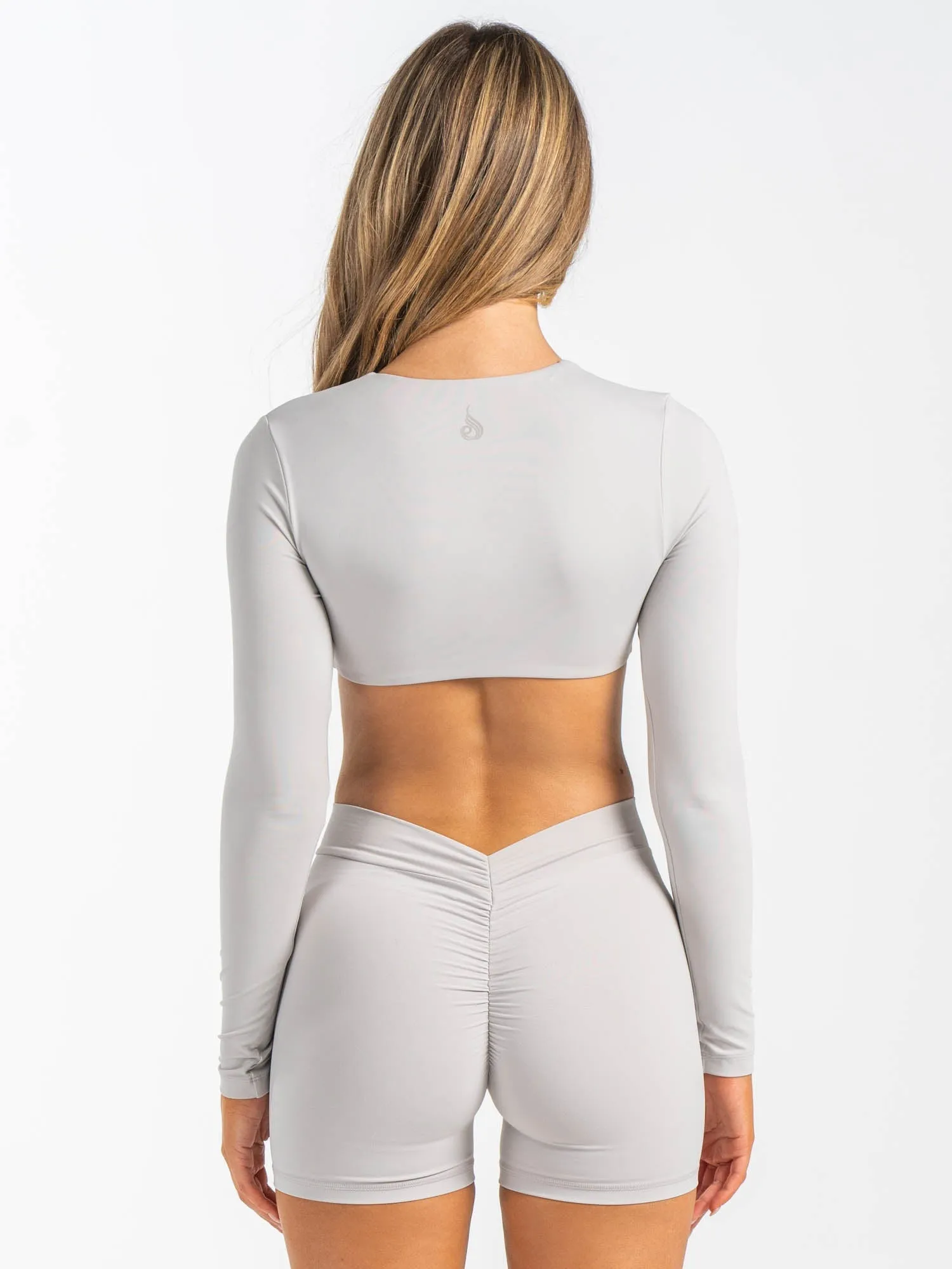 NKD Knot Long Sleeve Top - Sugar Dust