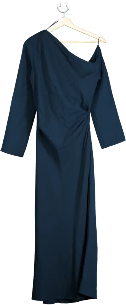 Nobody's Child Navy Katty Long Sleeve Dress UK 10