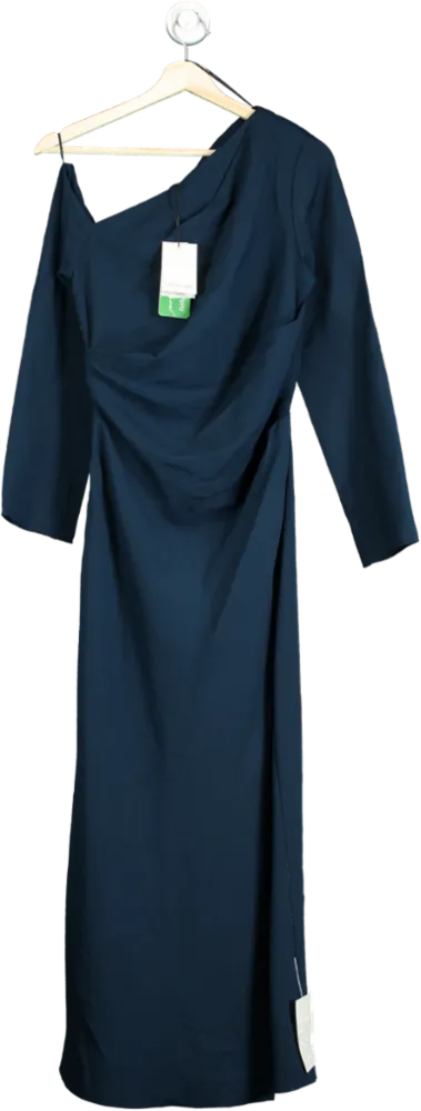 Nobody's Child Navy Katty Long Sleeve Dress UK 10