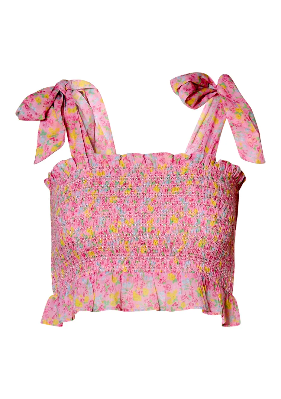 Norleen Melon Punch Cropped Top