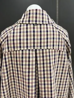 Oversized Double Breasted Check Jacket