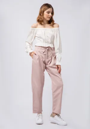 Paperbag Colored Denim Pants