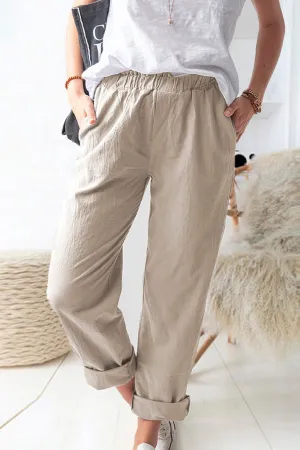 Paperbag Waist Pull-On Pants