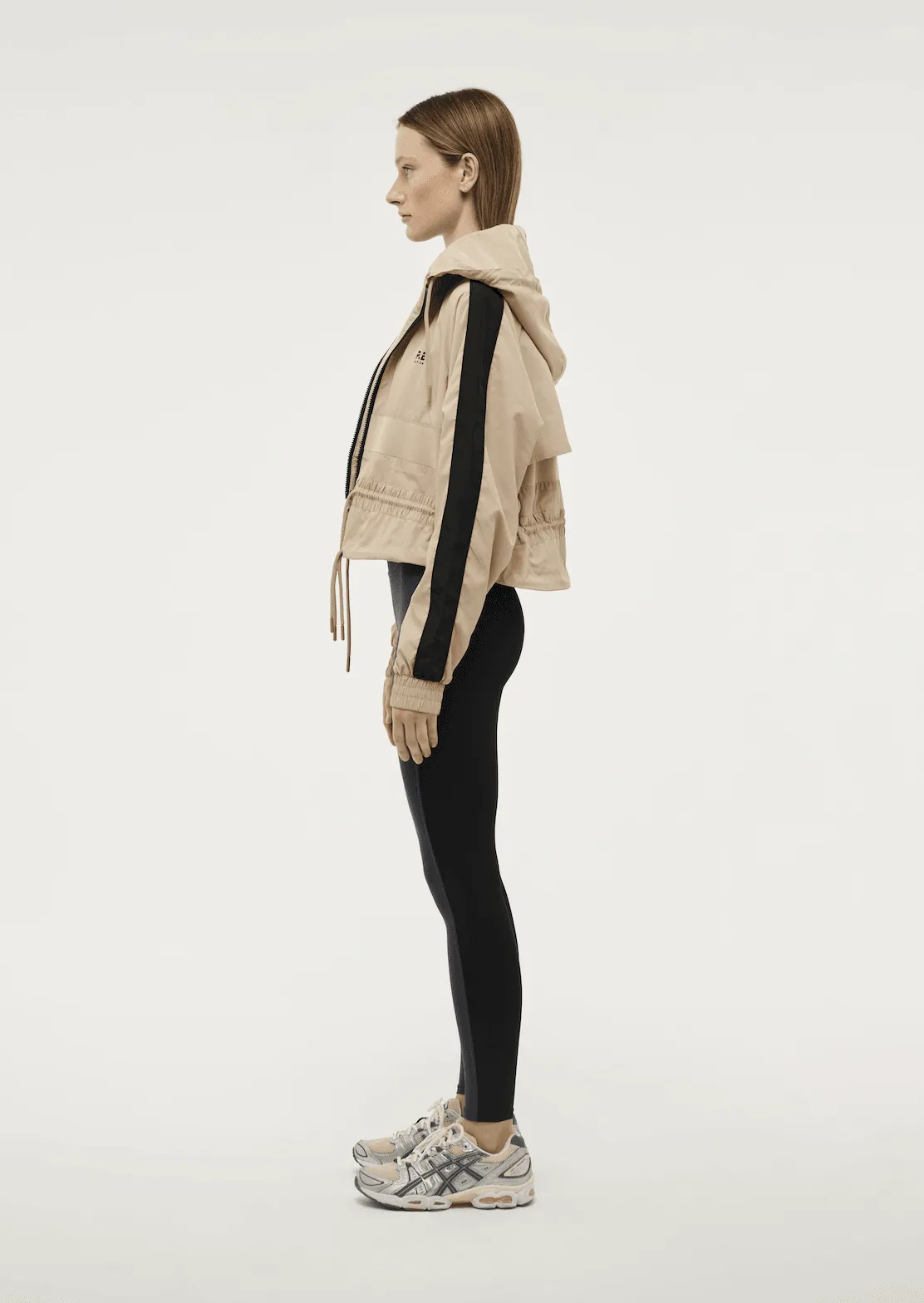 PE NATION Cropped Man Down Jacket - Sesame
