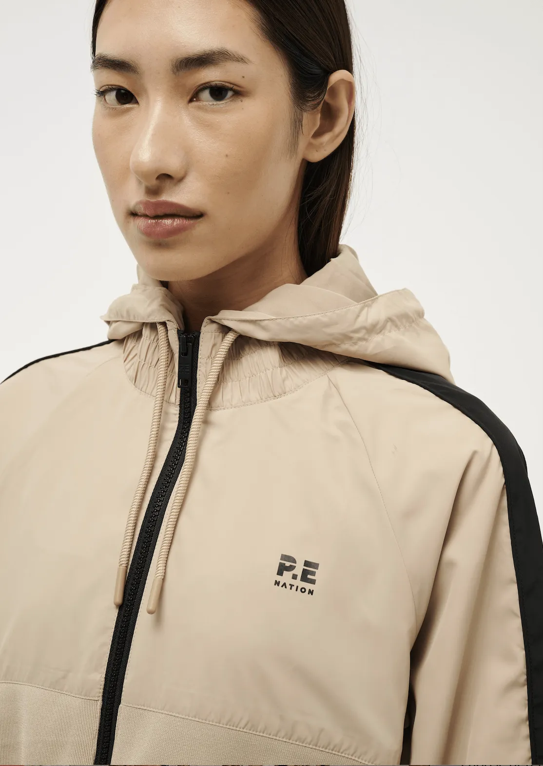 PE NATION Cropped Man Down Jacket - Sesame