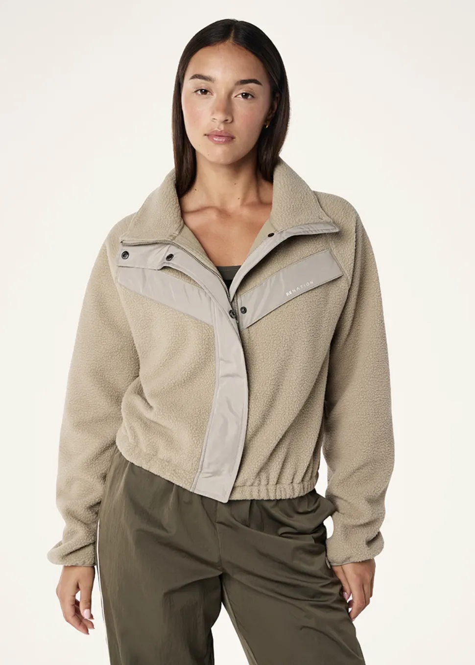 P.E NATION Shelter Sherpa Jacket - Oxford Tan
