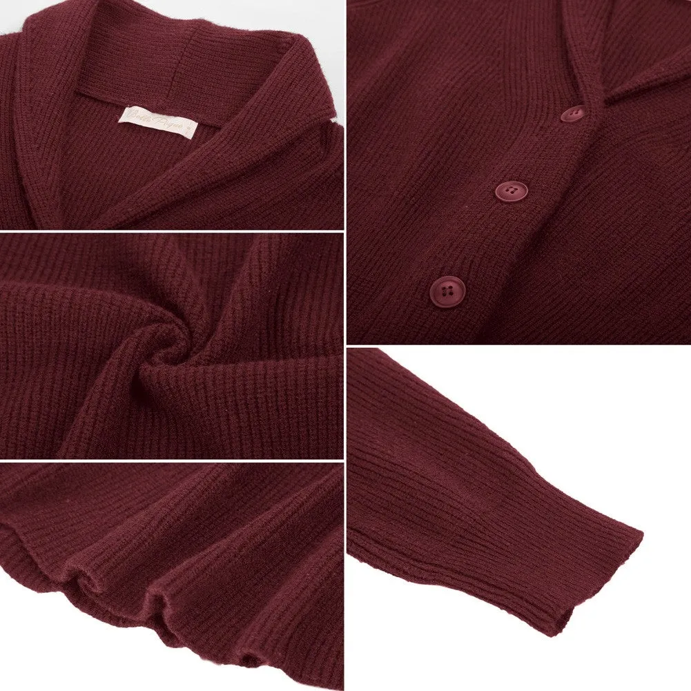 Peplum Hem Button-Up Cardigan