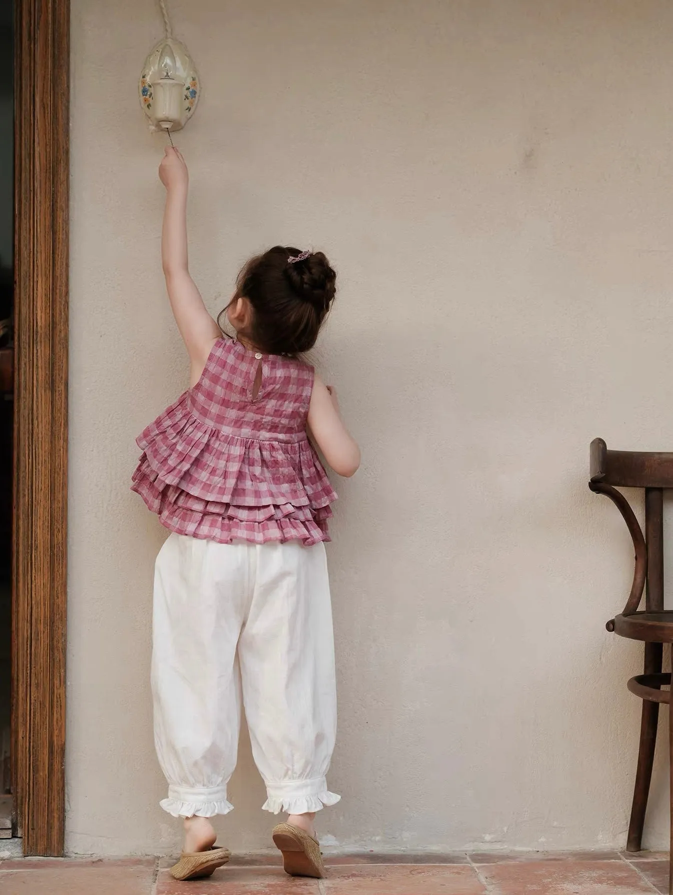 peplum no sleeve blouse 【for kids&Jr.】