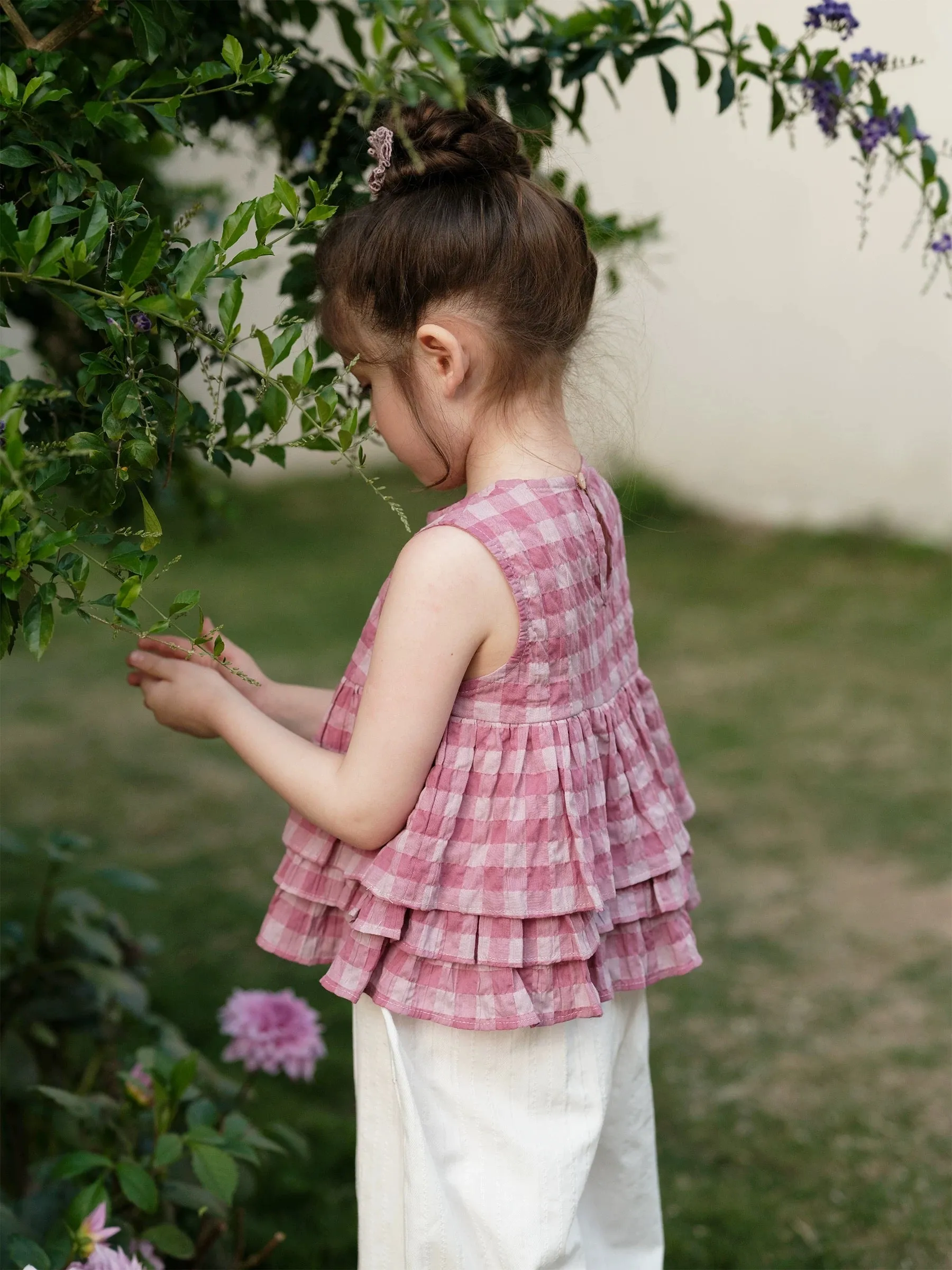 peplum no sleeve blouse 【for kids&Jr.】