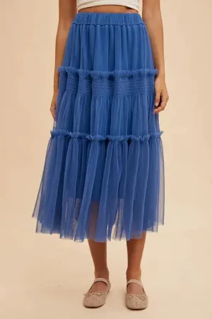 Plains Tulle Midi Skirt